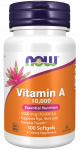 NOW Vitamin A 10.000 IU 100 softgels