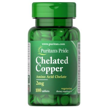 Puritan's Pride Chelated Copper 100 tabletten 1330