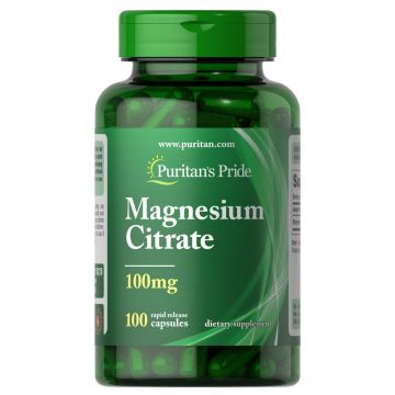 Puritan's Pride Magnesium Citrate 100 Kapseln 15215