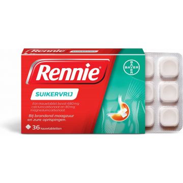 Rennie zuckerfrei 36 Tabletten