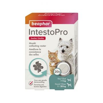 Beaphar IntestoPro Verdauungsmittel Katze/Hund bis 20kg 20 Tabletten