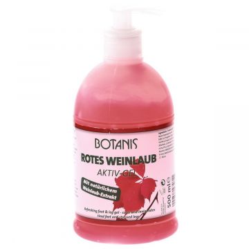 Botanis Rotes weinlaub Aktiv gel 500 ml Mit natürlichem weinlaub extrakt