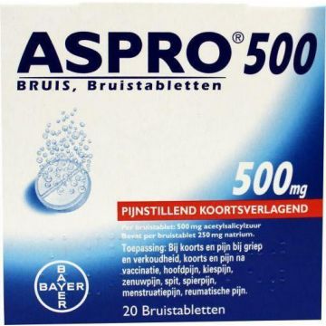 Aspro Brausetabletten 500 mg 20 Brausetabletten