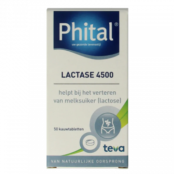 Phital Lactase 4500 50 kauwtabletten 