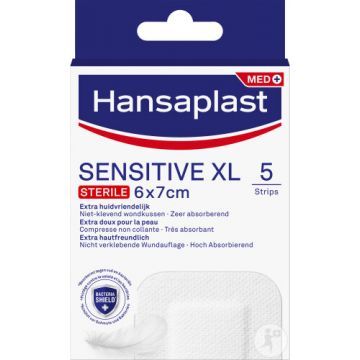 Hansaplast Sensitive XL 5 Streifen 6x7cm