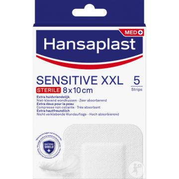 Hansaplast Sensitive XXL 5 Streifen 8x10cm