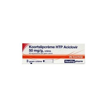 Healthypharm Lippenherpes-Creme HTP Aciclovir 50 mg/g Creme 3 gr