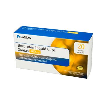 Sanias Ibuprofen liquid 400 mg 20 Liquid caps