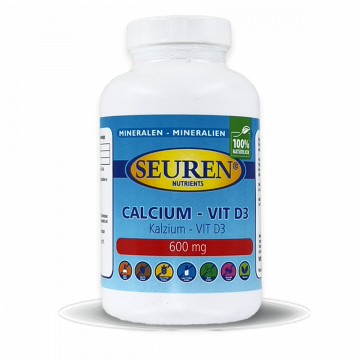 Seuren Nutrients Kalzium / Calcium 600 mg D3 100 Tabletten