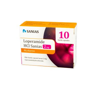 Sanias Loperamide HCI 2mg Durchfallhemmer 10 Hartkapseln