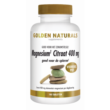 Golden Naturals Magnesiumcitrat 400 mg 180 Tabletten