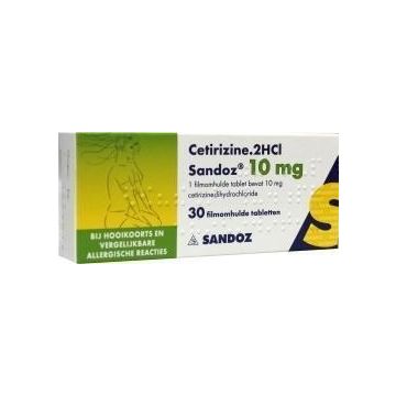 Sandoz Cetirizine 10 mg 30 Tabletten gegen Heuschnupfen