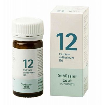 Schüssler salze Pflüger nr 12 Calcium Sulfuricum D6 100 Tablet glutenfrei