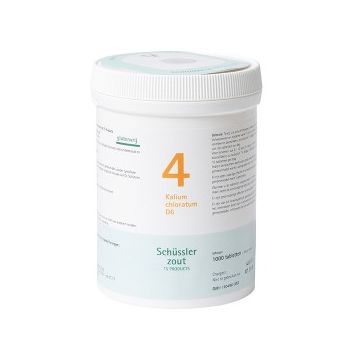 Schüssler salze Pflüger nr 4 Kalium Chloratum D6 1000 Tablet glutenfrei