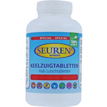 Seuren Nutrients Hals lutsch tabletten 60 Tabletten