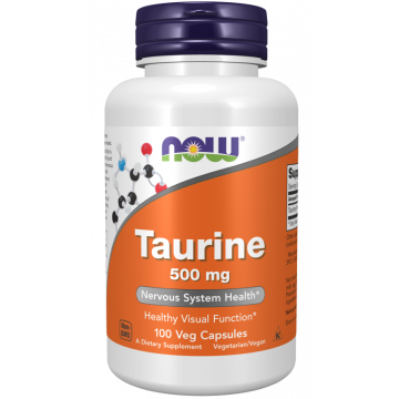 NOW Taurin 500 mg 100 Kapseln