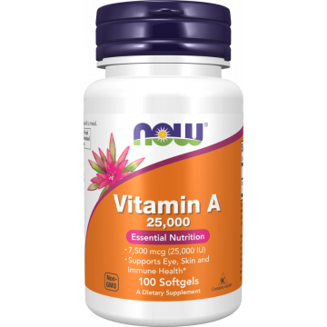 NOW Vitamin A 25.000 IE 100 softgels