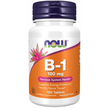 NOW Vitamin B1 100 mg 100 Tabletten