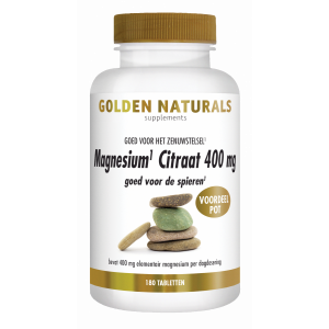 Golden Naturals Magnesiumcitrat 400 mg 180 Tabletten