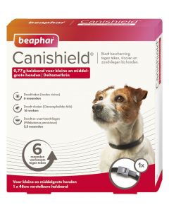 Beaphar Canishield Hundehalsband für kleine und mittelgroße Hunde 1 x 48 cm Band