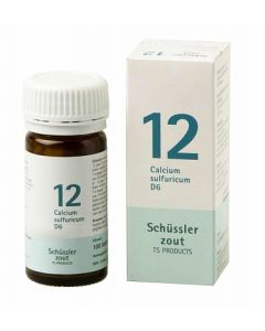 Schüssler salze Pflüger nr 12 Calcium Sulfuricum D6 100 Tablet glutenfrei