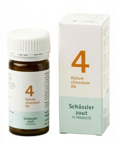 Schüssler salze Pflüger nr 4 Kalium Chloratum D6 100 Tablet glutenfrei