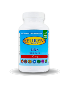 Seuren Nutrients Zink (Zinc) 50 mg 200 Tabletten